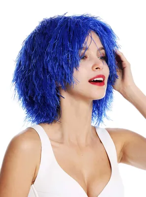 Zdjęcie produktu dla WIG ME UP Peruka Shaggy Wild Voluminous Clown Imp Blue MMSLW-K2079
