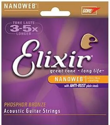 Image de Elixir Strings 16027 Corde d'instrument de musique Acoustique 6 pièce(s) Acier Guitare
