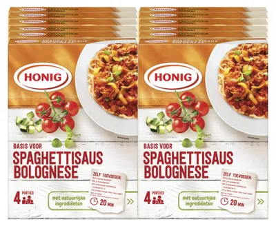 Zdjęcie produktu dla Honey Mix Spaghettisaus Bolognese 12x59g – mieszanka przyprawowa do makaronów