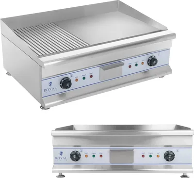 Immagine prodotto di Expondo Royal Catering Doppia piastra elettrica - 75 cm - liscia/scanalata - 2 x 3200 W