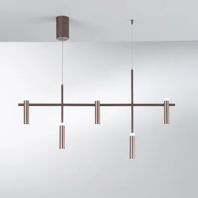Produktbild von Moderner LED Kronleuchter aus Metall, 5-flammig, Candle Design