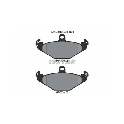Produktbild von Textar Bremsbeläge hinten für Renault Espace III Laguna I Safrane 21 1,8 - 3,0