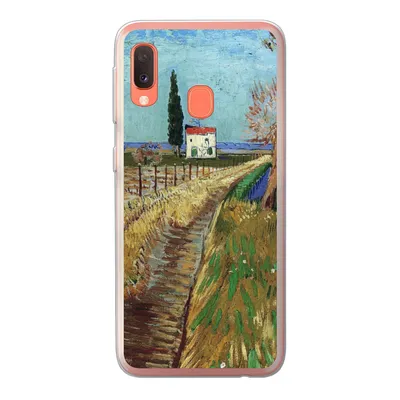 Produktbild von MuchoWow® Handyhülle Schutzhülle Hülle für Samsung Galaxy A20e Weg durch ein Weidenfeld - Vincent van Gogh Silikon Softcase Handy Hülle - Abdeckung