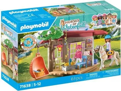Produktbild von PLAYMOBIL Horses of Waterfall Espace détente cavalières, 63 Teile, Ab 4 Jahren