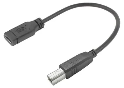 Zdjęcie produktu dla ACT AC7462, 0,2 m, USB C, USB B, USB 2.0, 0,48 Gbit/s, Czarny