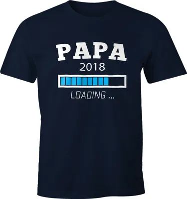 Produktbild von Papa 2018 Loading Shirt Herren T-Shirt Moonworks®  L