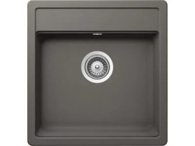 Produktbild von Schock Auflage-Einbauspüle Mono N-100S A Silverstone inkl. Resteschale