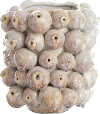 Produktbild von Light & Living - Vase NITALI - 19x18,5x21cm - Braun