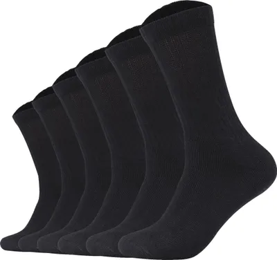 Produktbild von s.Oliver Uni Socken, 6er Pack - Essentials Tennis Socks, einfarbig Schwarz 35-38