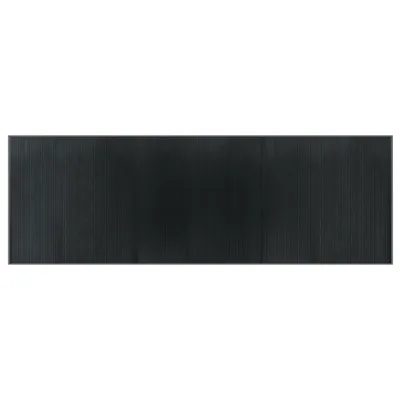 Produktbild von vidaXL Teppich Rechteckig Grau 100x300 cm Bambus