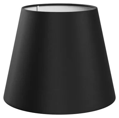 Obrázok produktu pre ledscom.de: Tienidlo, materiál: ľan, textil, látka, farba: čierna, priemer: 200 mm – veľkosť 1 kus (balenie po 1)