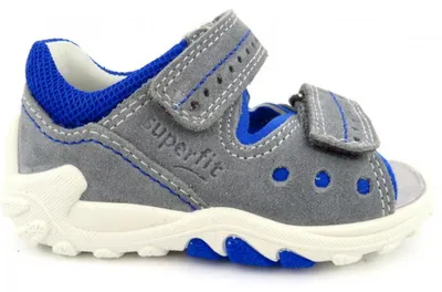 Produktbild von Superfit Flow hellgrau/blau Sandale Grau in Gr. 21