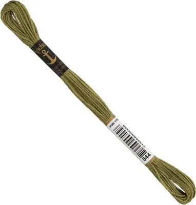Produktbild von Anchor Sticktwist 4635000-00844 goldoliv Stickgarn, 100 % Baumwolle