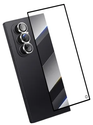Produktbild von Force Glass, 2.5D Schutzset CeramicShield mit Linsenschutz für Galaxy Z Fold 7, Transparent