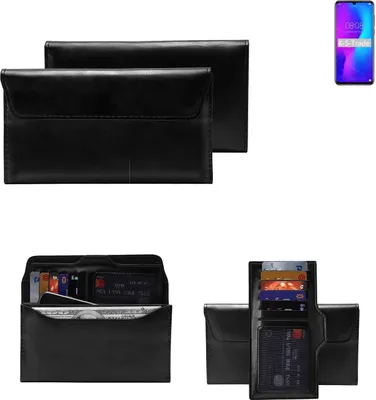 Produktbild von K-S-Trade Handy Hülle kompatibel mit Doogee Y9 Plus Schutz Hülle Tasche Schutz Case Handytasche Kunstleder schwarz, 1x