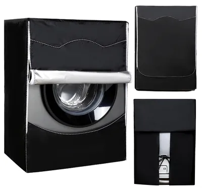 Imagen del producto de Funda impermeable para lavadora, fabricada en tela Oxford 420D, de 60 x 65 x 85 cm, para uso en exteriores