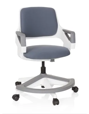 Produktbild von hjh OFFICE Kinderdrehstuhl KID FLEX Schreibtischstuhl für Kinder höhenverstellbar mit Armlehnen Stoff