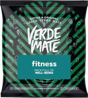 Obrázek produktu pro Verde Mate – vzorek čaje mate Fitness 50 g – silné lístky 5 mm – přírodní energie pro sportovce – máta – sušené na vzduchu, jemné – Yerba Mate Brazílie