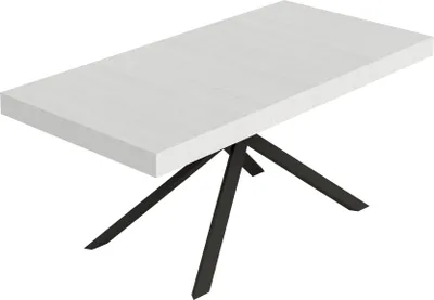 Immagine prodotto di Tavolo allungabile 200/304x90 cm Niket bianco frassino gambe antracite