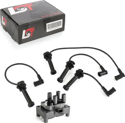 Produktbild von Zündkabelsatz Zündleitungssatz + Zündspule Set für Ford für Mazda für Volvo