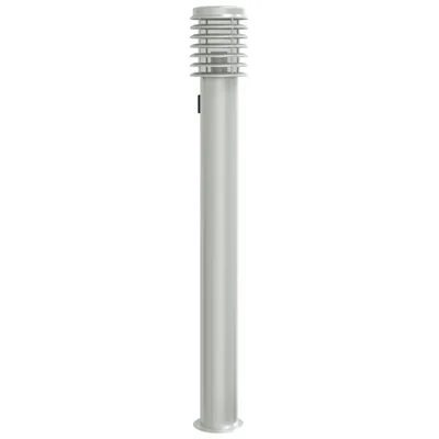 Produktbild von vidaXL Wegeleuchte mit Steckdose Silbern 110 cm Edelstahl