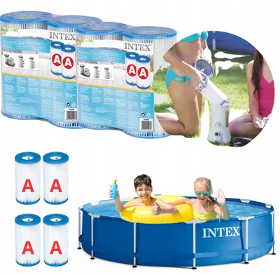 Produktbild von Intex Filterkartuschen Typ A für Poolpumpen, 4 Stück