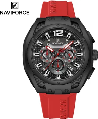 Obrázok produktu pre Hodinky NAVIFORCE MA-38610 - Čierna/Červená KP38610