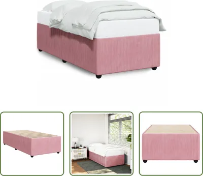 Produktbild von The Living Store Bettgestell Rosa 80x200 cm Samt