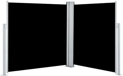 Produktbild von Ausziehbare Seitenmarkise Schwarz 140 x 600 cm