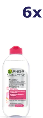 Produktbild von Garnier Skinactive Face 3600541977310, Frauen, 400 ml, trockene Haut, Empflindliche Haut, Reinigend, Feuchtigkeitsspendend, Weichmachend, 6 Stück(e), Flasche