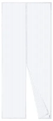 Produktbild von Apalus Fliegengitter Tür, Magnet Insektenschutz 100x210cm, Der Magnetvorhang Ist Ideal Für Die Balkontür, Kellertür und Terrassentür, Kinderleichte Klebemontage Ohne Bohren, Nicht Kürzbar, Weiß