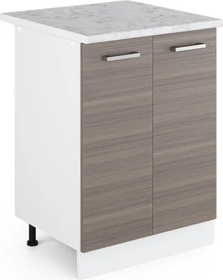 Produktbild von Küchenunterschrank Vicco R-Line Edelgrau 60 cm , AP Marmor, Model 29707