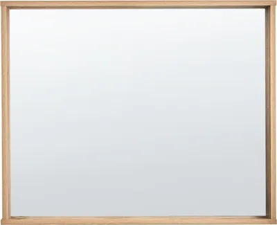 Obrázek produktu pro BELIANI Nástěnné zrcadlo z dřevotřísky 80 x 65 cm obdélníkový dekorativní doplněk skandinávský styl