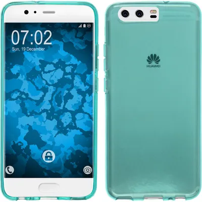 Produktbild von PhoneNatic Case kompatibel mit Huawei P10 Plus - türkis Silikon Hülle transparent Cover