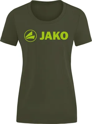 Produktbild von Jako Promo T-Shirt Damen - Khaki / Neongrün
