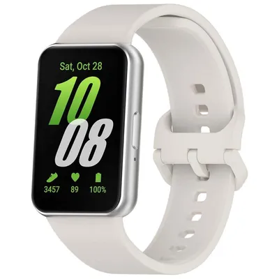 Produktbild von Bizon Armbanduhr Silikon für Galaxy Fit 3, Hellgrau