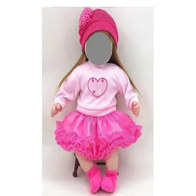 Image de Ensemble vêtements Adar pour poupée 45cm rose