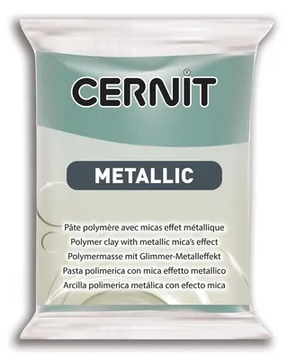 Produktbild von CERNIT Metallic ofenhärtende Modelliermasse 56 g - Gold turquoise