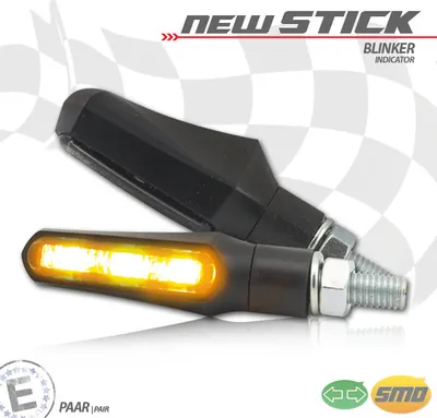 Produktbild von LED-Blinker NEW STICK schwarz