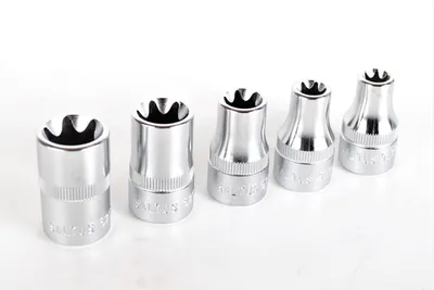Immagine prodotto di Set di bussole SALTUS 5 pezzi bussole Torx esterne da 1/2" Strumenti per l'avvitamento