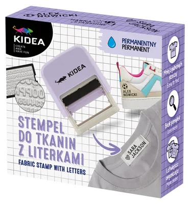 Produktbild von Kidea-Stoffstempel mit Buchstaben