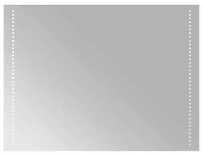 Obrázek produktu pro vidaXL LED zrcadlo do koupelny, průhledné, 80 x 60 cm, tvrzené sklo