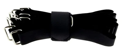 Produktbild von 10 Stück Klett-Kabelbinder 800x38 mm schwarz mit Flausch/Klett