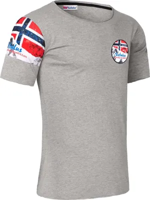 Produktbild von Nebulus T-Shirt BOA Herren, Sommershirt kurzarm, Frühlingsshirt, P4059 - Herren, grau meliert, XL