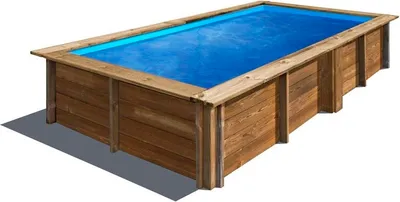 Produktbild von Lemon Holzpool Rechteckig 375 x 200 x 68 cm | inkl. Zubehör