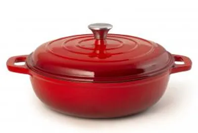 Immagine prodotto di H&H Casseruola In Ghisa Smaltata Rosso Cm 30