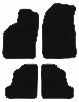 Obrázok produktu pre Velúrové autokoberce pre: Saab 9-3 I 1998-2002 (Aero/liftback/sedan) – sada 4 ks, čierne, na mieru – Wielganizator BASIC