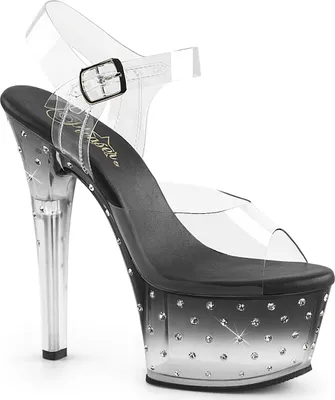 Produktbild von ASPIRE-608STD Damen Sandale von Pleaser, Transparent EU 38, US 8