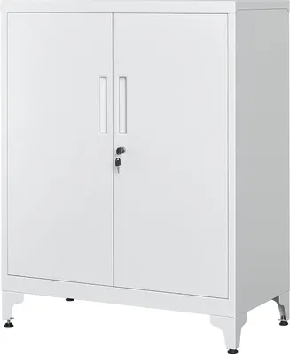 Produktbild von Songmics Aktenschrank abschliessbar Stahl Aufbewahrung mattgrau