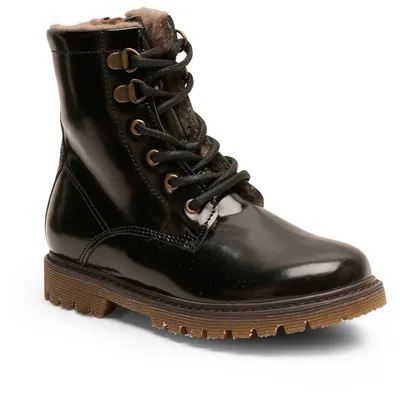 Produktbild von bisgaard 5715243686519, Stiefel, Kind, Grün, Schnürverschluss, Reißverschluss, Leder, Wolle